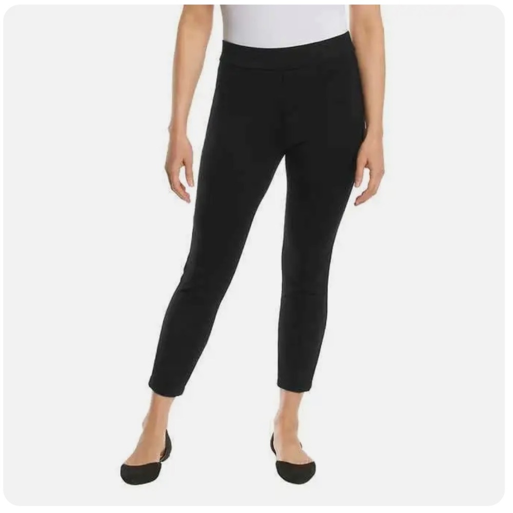 New Anne Klein Tregging Skinny Tummy Control Ponte Pant in Black - Size XL